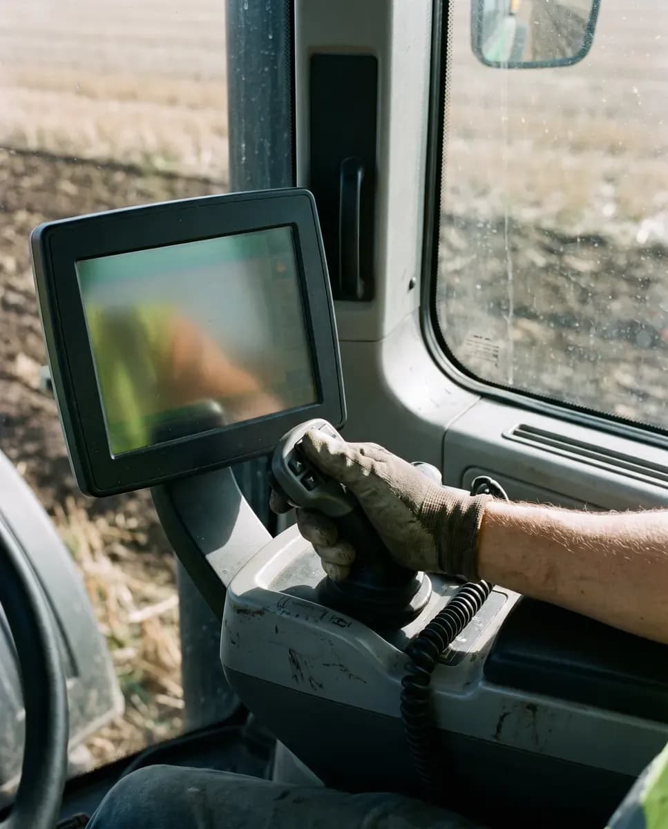 Equipamento conectado em operação no campo
